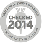Approved Expert Witness Logo from Scottish Law Society